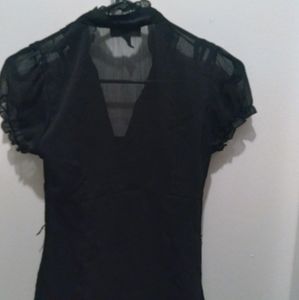 I.N. Size SMALL puffed cap sleeve top